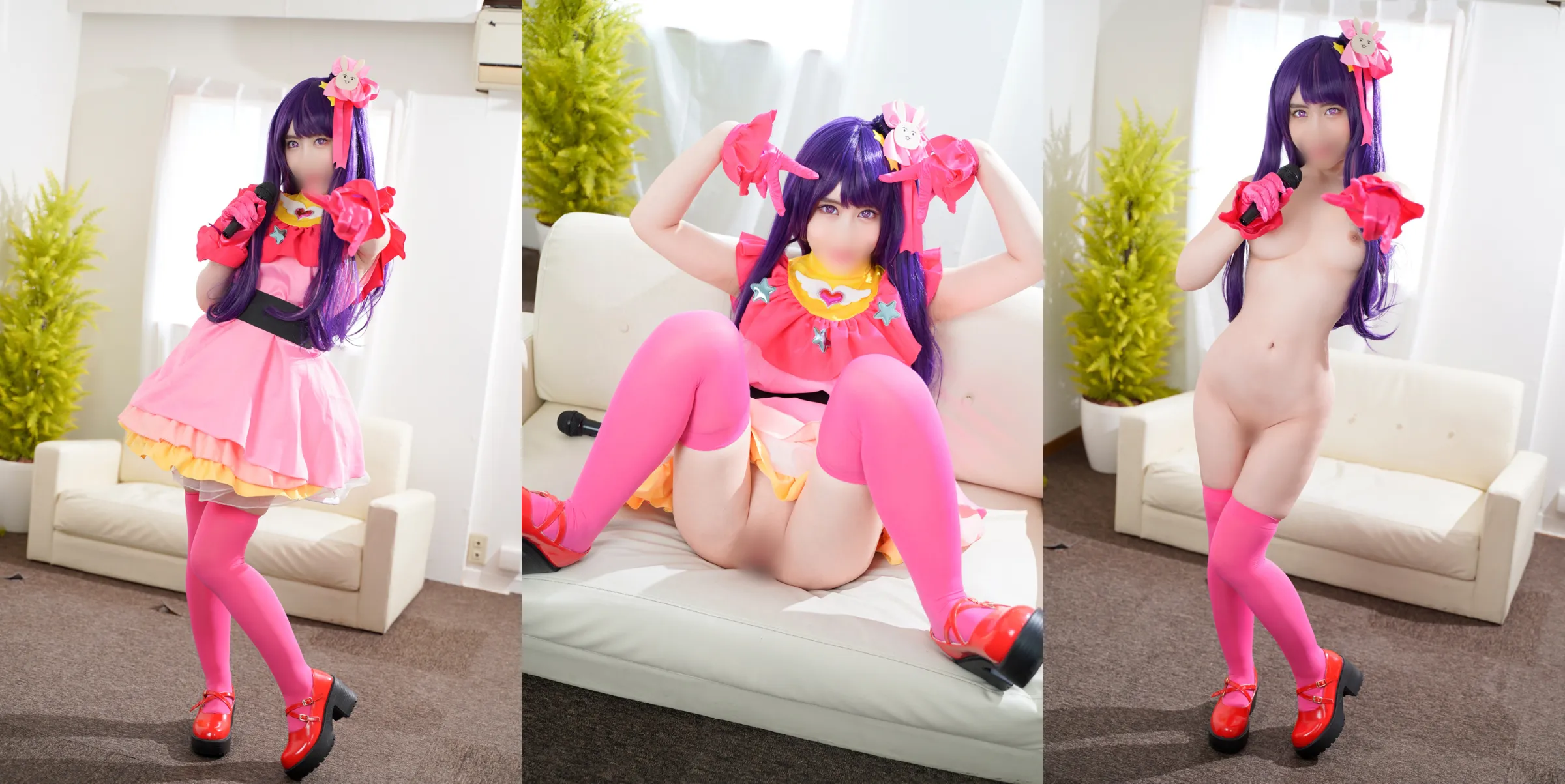 【推しの子星野アイ同人AV】【アイドル孕ませ】マジのアイドルみおりちゃん黒髪清楚でGカップ巨乳です。好きな推し★子コス個撮からマジでハメ撮りSEXしてやりました！めっちゃイキまくるんで生で種付け！！