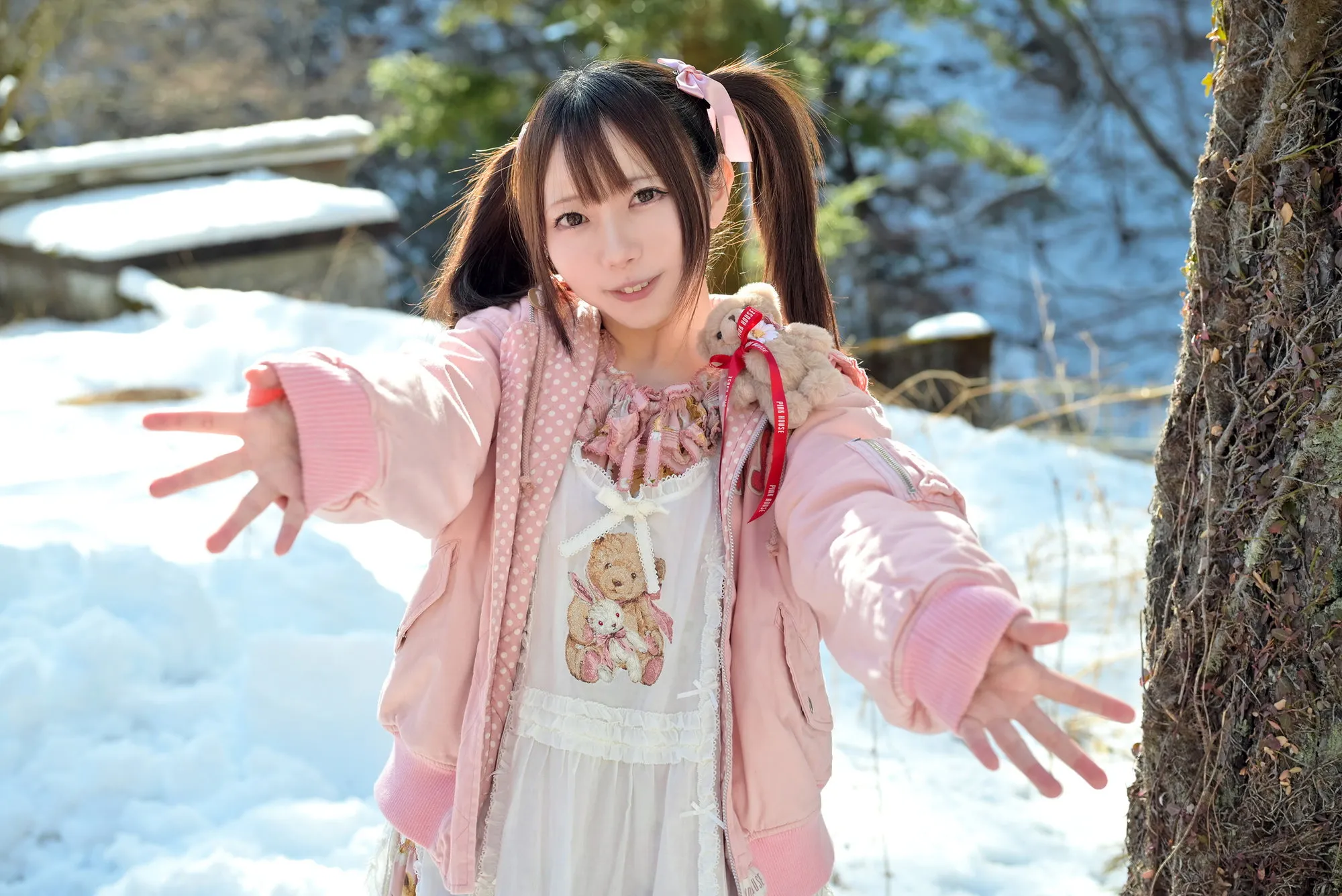 【天使みゅ。】【ピンクハウス＆ロリ競泳水着】***っと競泳