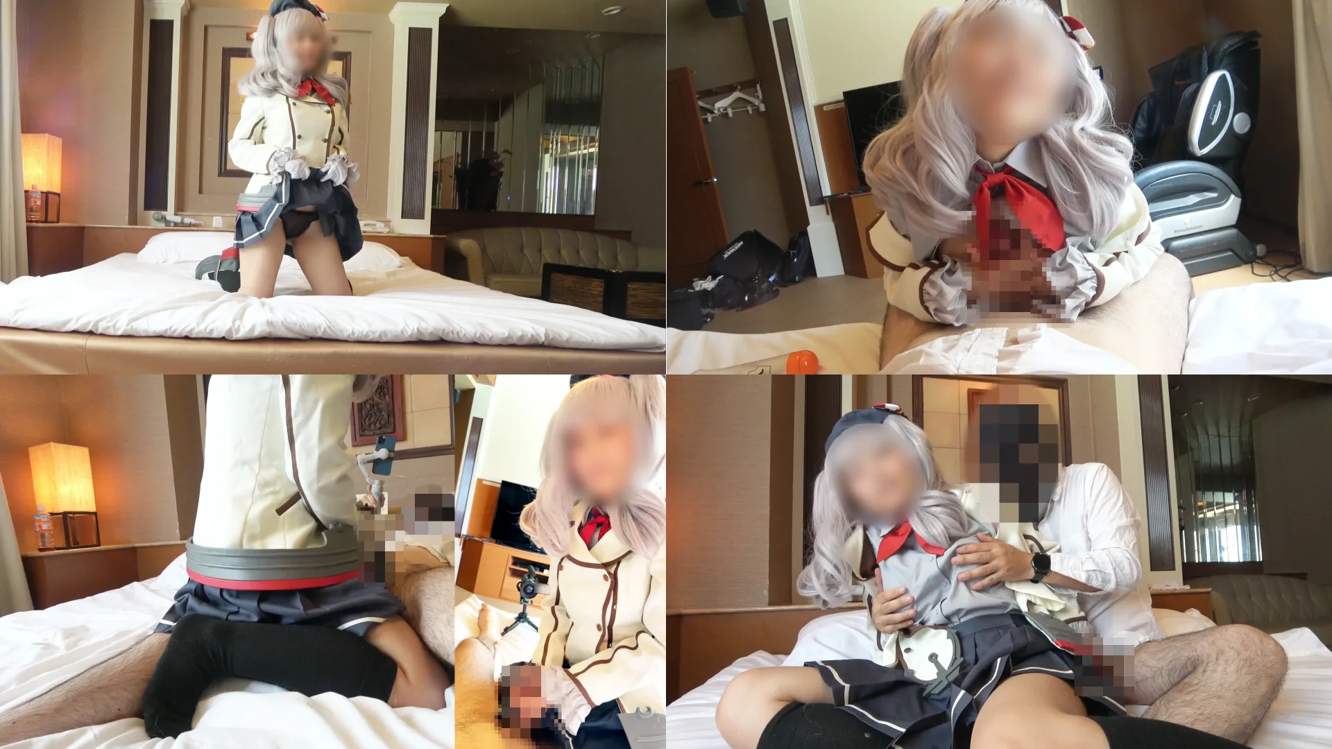 【艦これ鹿島同人AV】艦○れ　美巨乳素人の公式制服衣装鹿島コスでパイズリ＆生ハメSEX