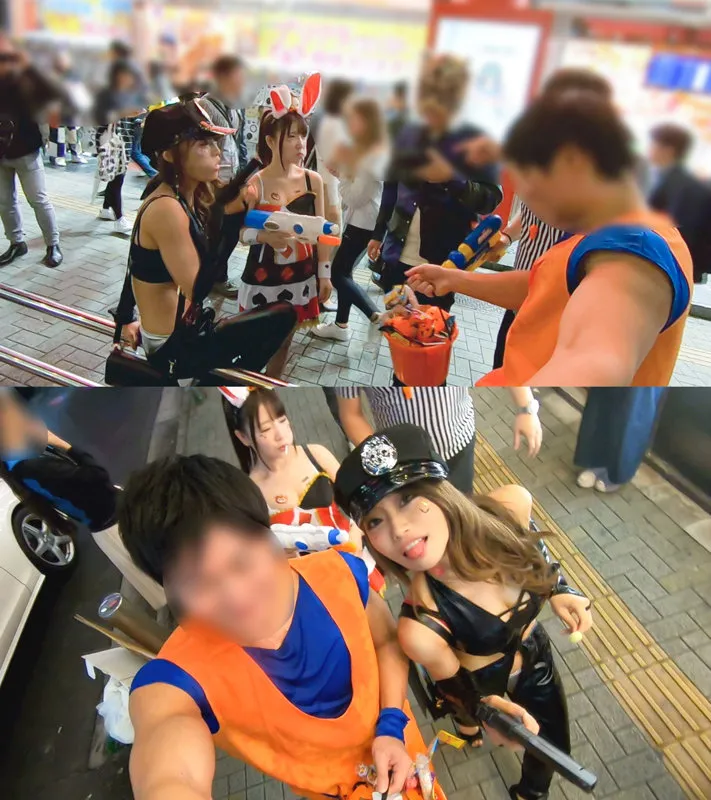 【七海ひな 愛須心亜】ひな＆ゆめ【巨乳素人 ハロウィン・乱交・ハメ撮り流出】