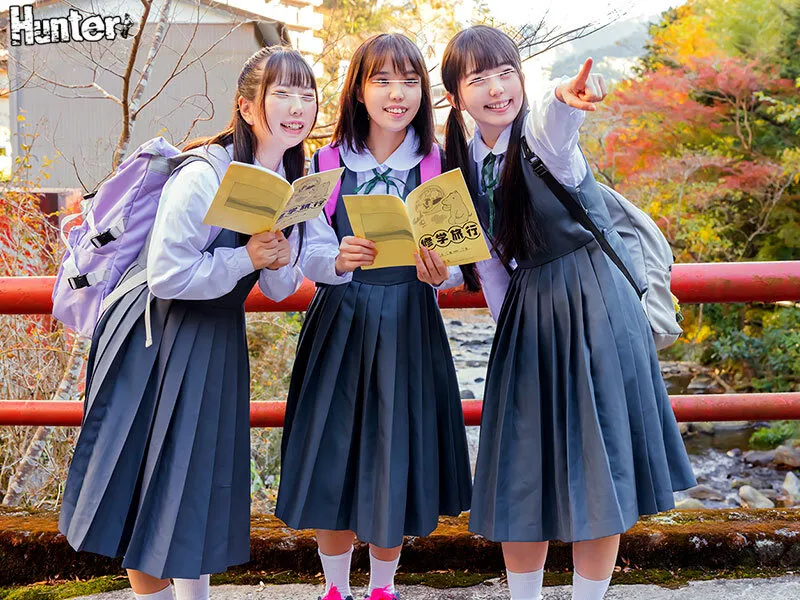 【泉りおん 皆月ひかる 由良かな】【JC】【修学旅行の思い出は初めての乱交】背伸びしたがるメスガキたちが修学旅行でハメ外しまくりヤリまくり乱交！中出ししまくりの修学旅行は最高の思い出