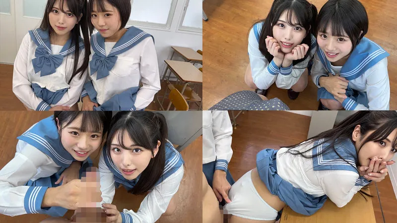 【倉木しおり 市川りく】しおりさん＆りくさん【JK 文化祭・乱交・中出しハメ撮り流出】