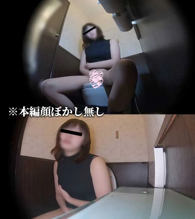 エリートOLのトイレ個室内内緒のオナニー覗き見