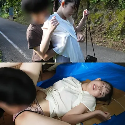 【暴行・レイプ】初心そうな美女を狙って打ち水…レース柄ブラをズラして乳首こねくり・発情顔で積極ベロキス・そのまま野外で青カン中出しSEX堪能【個撮】