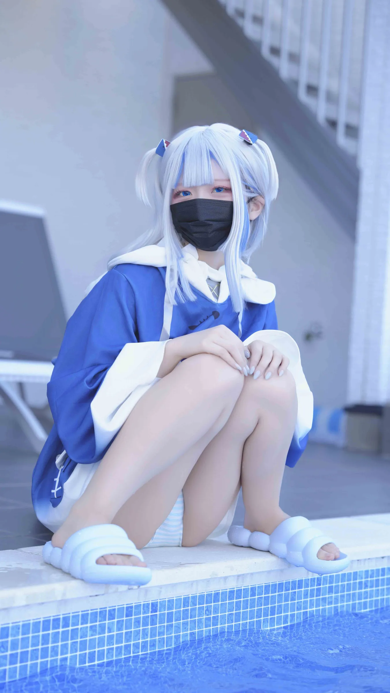 【ホロライブがうる・ぐら】ぐらぐらキュート♡ちびサメの水遊び！