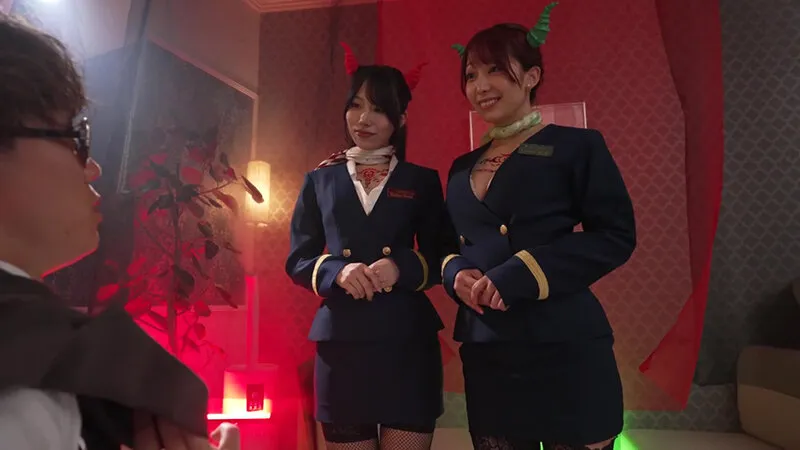 【尾崎えりか 弥生みづき】サキュバスエアライン優秀遺伝子を搾精する淫魔ファーストクラス！セレブ客の行先は天国か地獄か？サッカー選手編