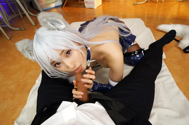 【アズレンRQ信濃(寝待の銀輿)コスプレAV】【VR】初恋、ずっとあなたが好きでした 月野かすみ【8K】