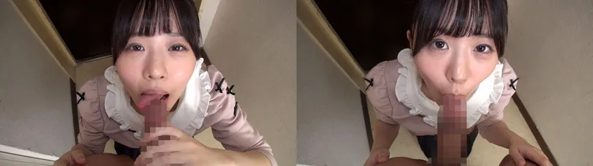 個撮）【Fカップ美巨乳】色白キュートなお姉さん【献身的なねっとりバキューム】高速ノーハンドフェラ【口内発射】