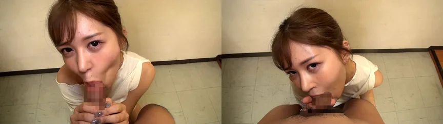 個撮）無邪気に咥えてスゴイフェラ技！【Fカップ柔乳】見つめる表情！エロい舌使い！＆亀頭集中ご奉仕ローリングフェラ【大量口内発射】