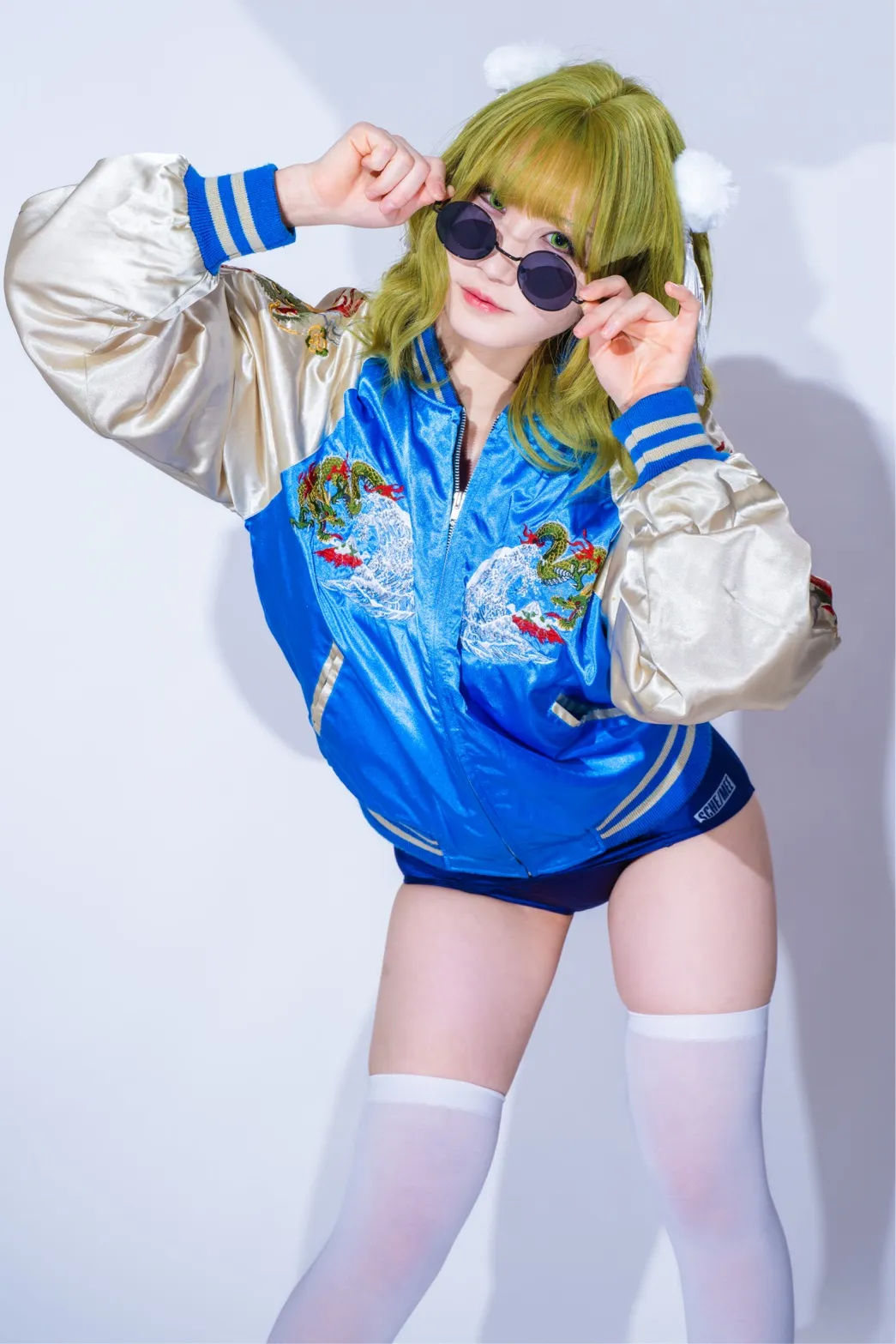 【むなちゃん。】【ニーハイスカジャンスク水】【リメイク版】謹賀新年2024