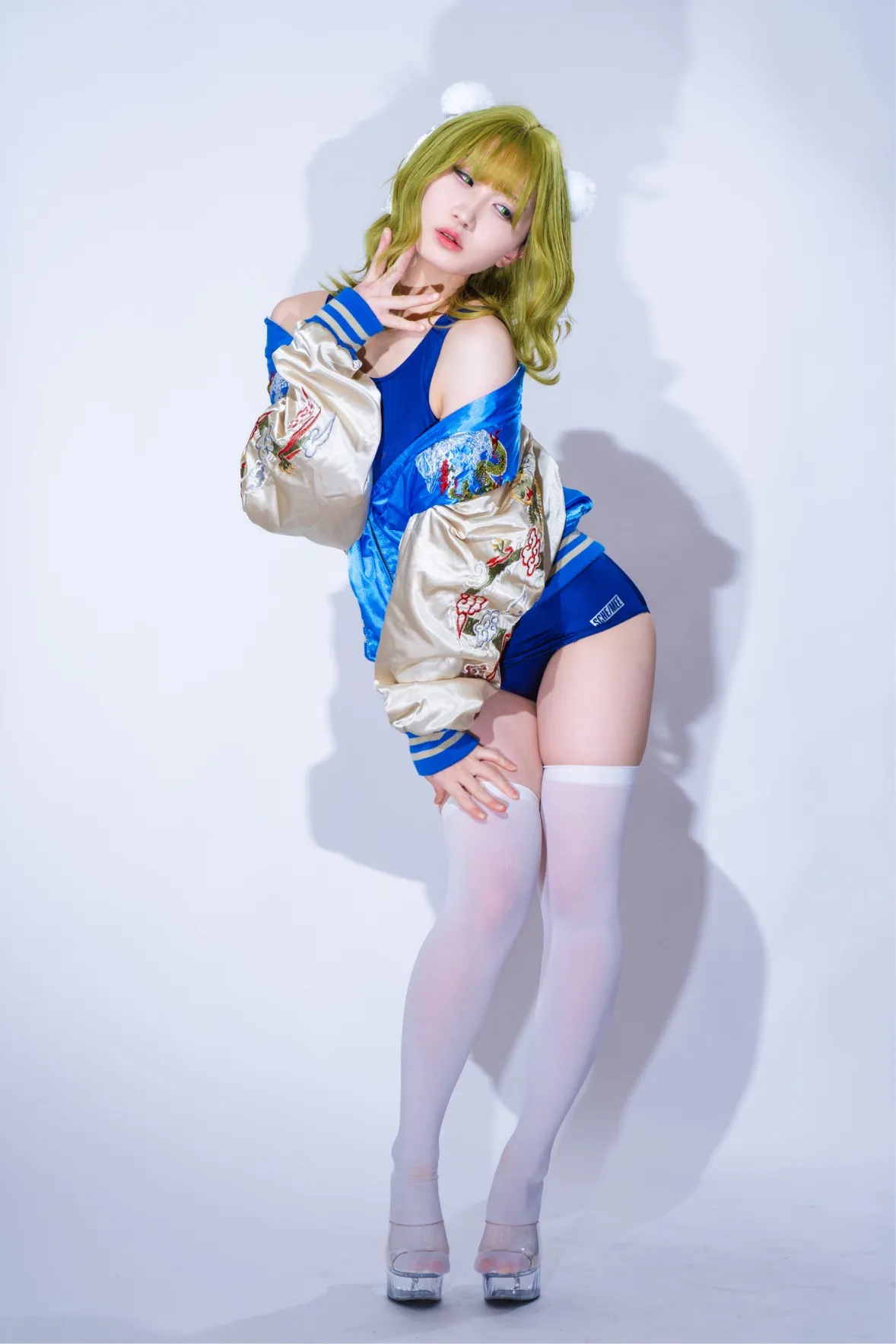 【むなちゃん。】【ニーハイスカジャンスク水】【リメイク版】謹賀新年2024