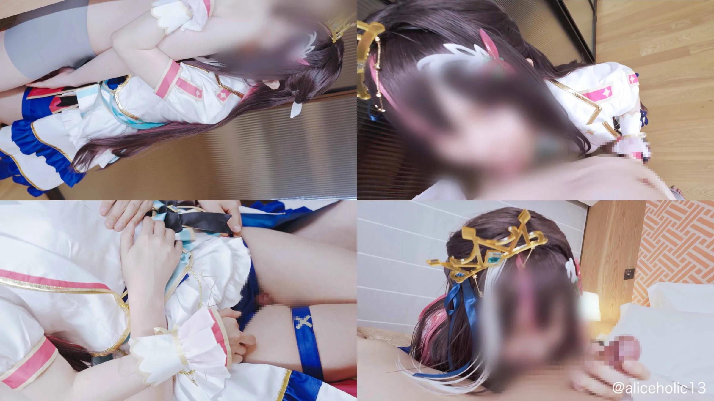 【ホロライブAZKiブライト衣装】清楚系ヤンデレアイドルレイヤーに住所バレ 嫉妬押しかけ性癖特定 淫語痙攣寸止め連続絶頂セルフハメ撮り見せつけえっち 死ぬほど愛され射精管理でめちゃくちゃにされる動画【主観メイン４回射精】