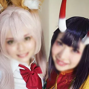 ちいえろ＆ゆめ【FGO酒呑童子(英霊祭装キョンシー)＆光のコヤンスカヤ(NFFバニー)コスプレAV セクハラ撮影合宿・ウィッグもコスプレ衣装もそのままで寝るレイヤー(笑)・夜這い・中出しハメ撮り流出】