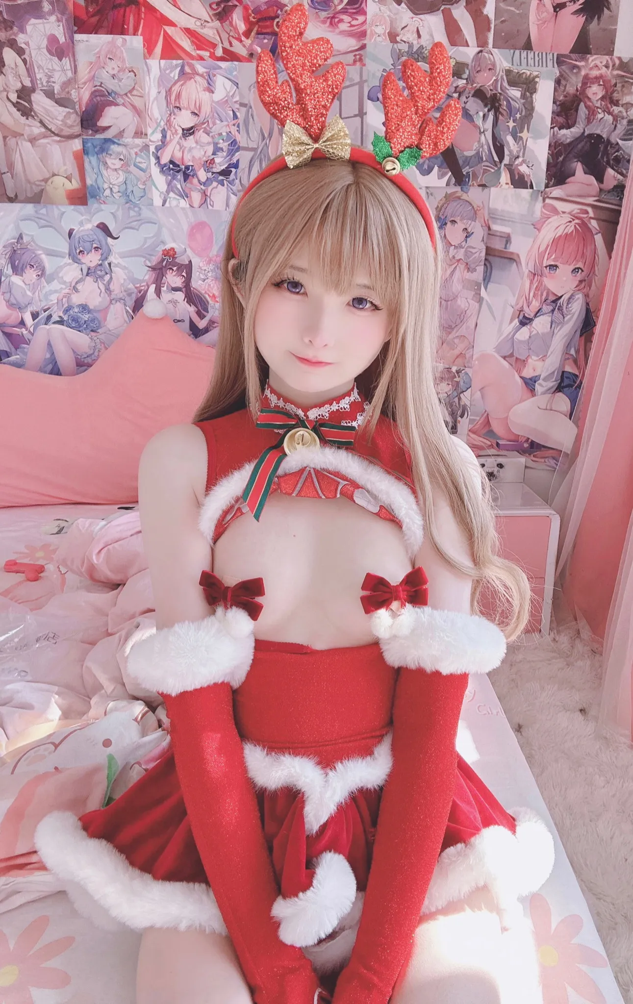 【にごリリミリエラ】みさ呆呆　ミリエラ+サンタ+私服ツインテール