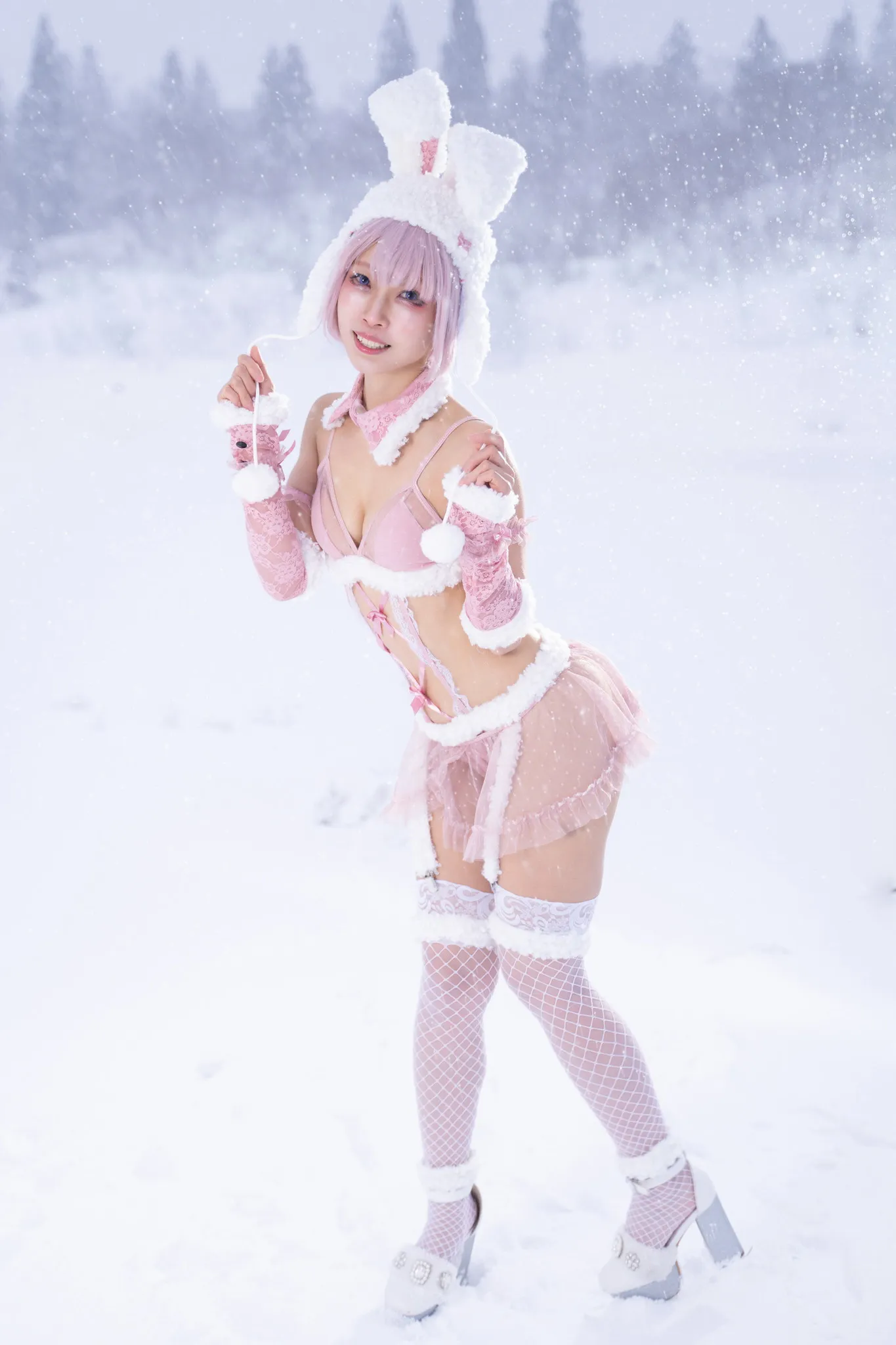 【櫻井樹樹】【雪バニーガール】すねぐらーちかくろーりく２