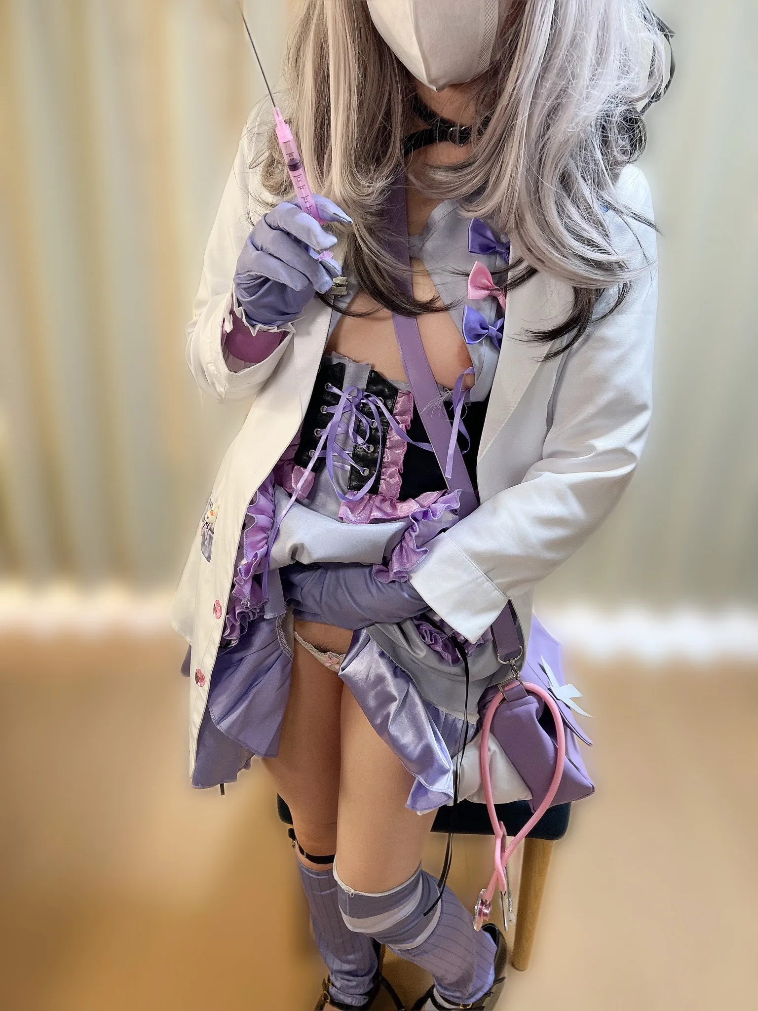 【にじさんじ健屋花那(あんのあーの新衣装)同人AV】レアレイヤー降臨【Vtuber】健〇花那、レアレイヤーしずくちゃん聴診器で童貞くんたち健診しちゃうぞっ。下は間違いなく即ビンビン元気です