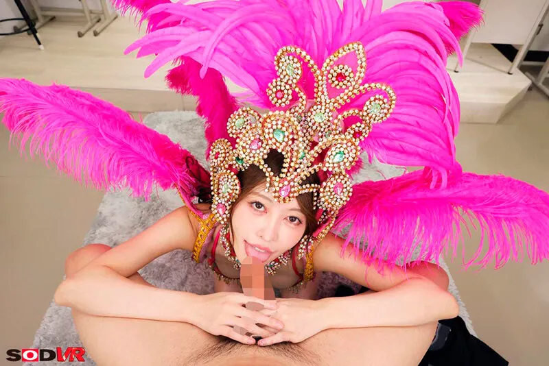 【VR】【8K】華麗奔放すぎる帰国’痴女’とPtoMサンバカーニバル ～踊れ！しゃぶれ！腰を振れ！～ 森日向子【おじさんが一生懸命考えたエセ日本語】