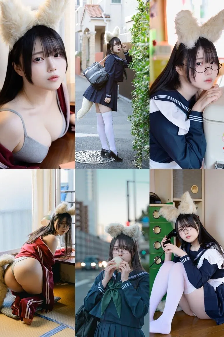 【キツネ耳眼鏡JK】きつねのこ。