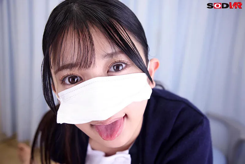 【VR】【8K】マスク美人の歯科助手が治療が終わるとヌイてくれる。かりんさん（21）