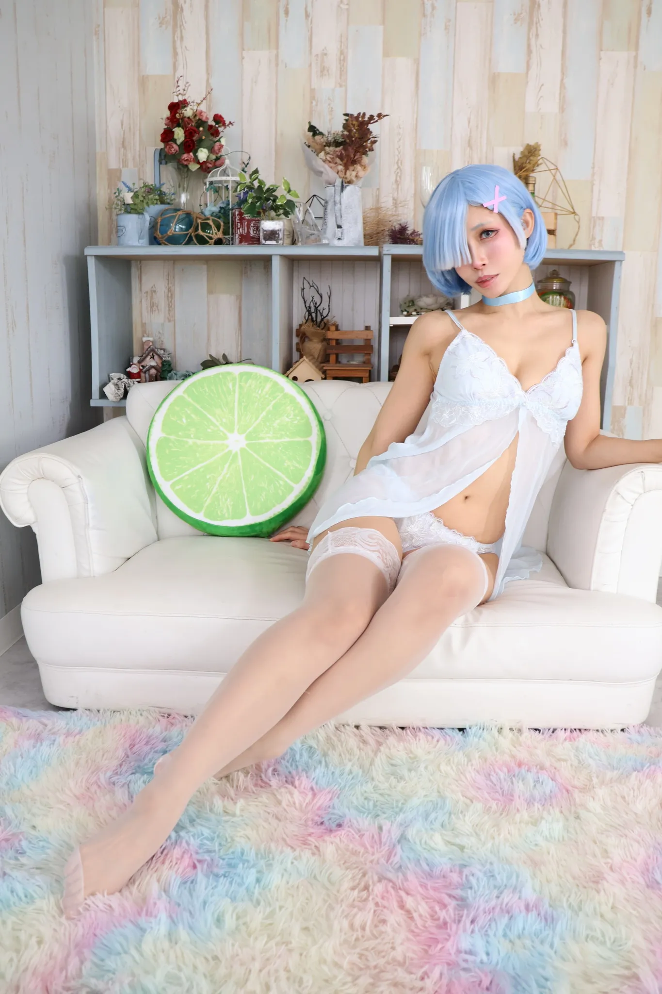 【櫻井樹樹】【リゼロレム同人AV】Iツキから始める青仮装世界 第3話 ベビードール編