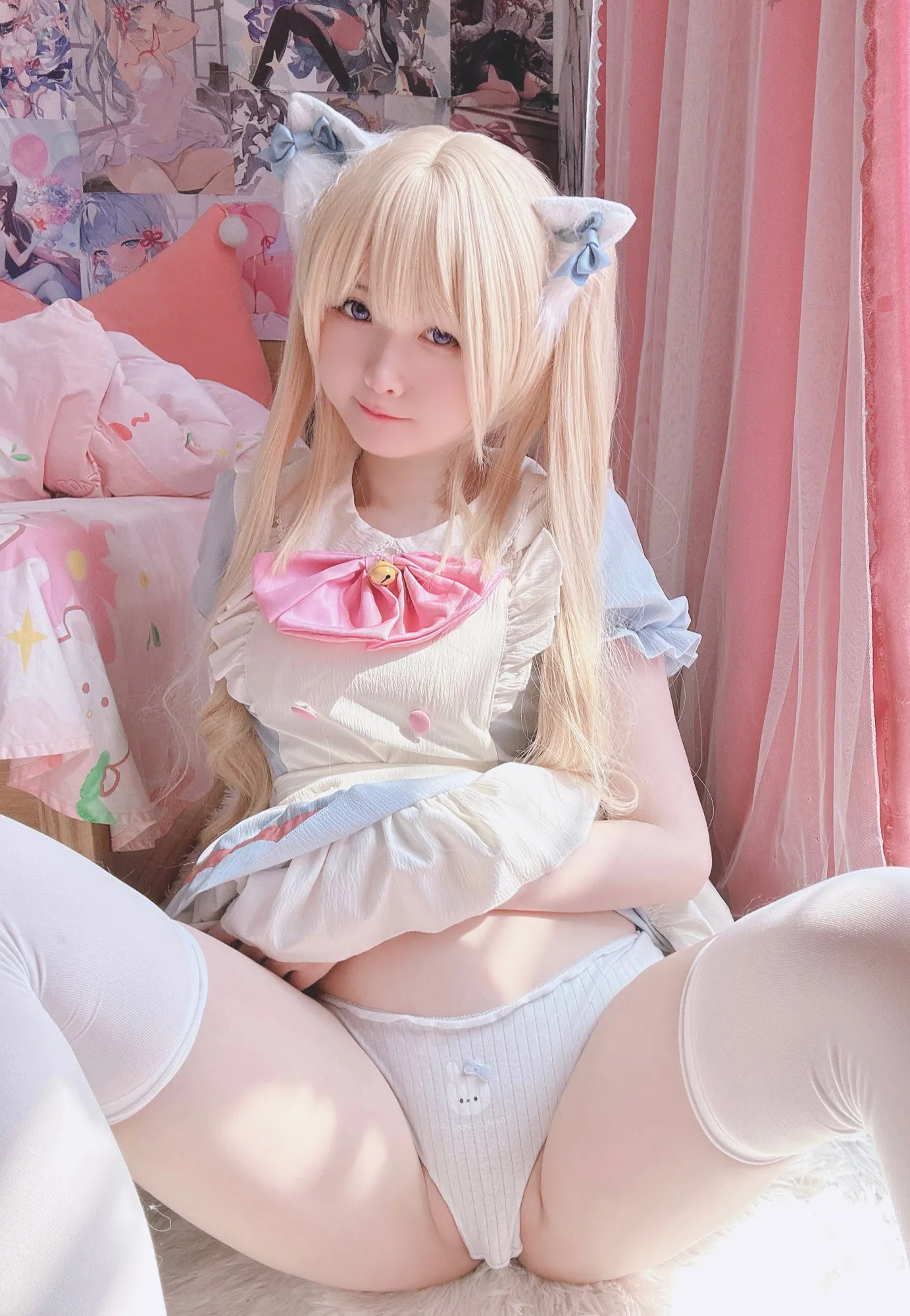 【鳴潮ツバキ】みさ呆呆　ねこメイド+ツバキ