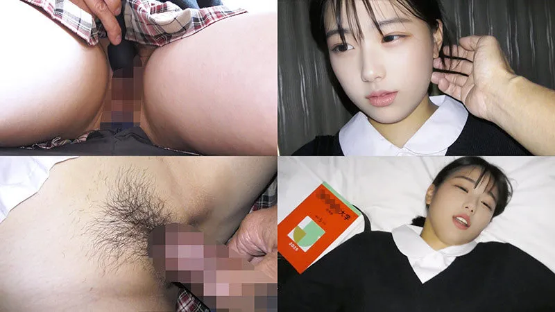 紺セーター丸襟ブラウスちゃん041