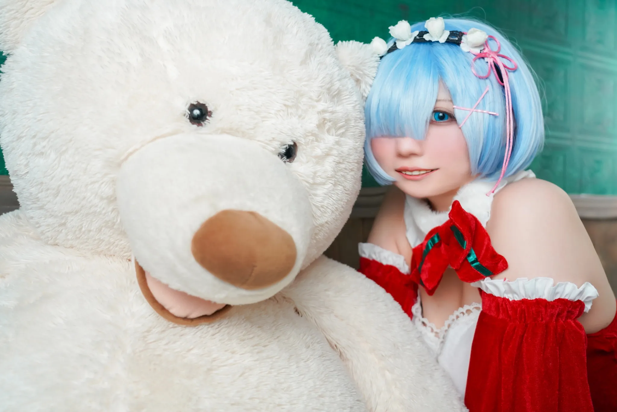 【リゼロレム(クリスマス)】[コミケ新刊]Tiktok有名配信者ねこねと始める推し生活 写真集