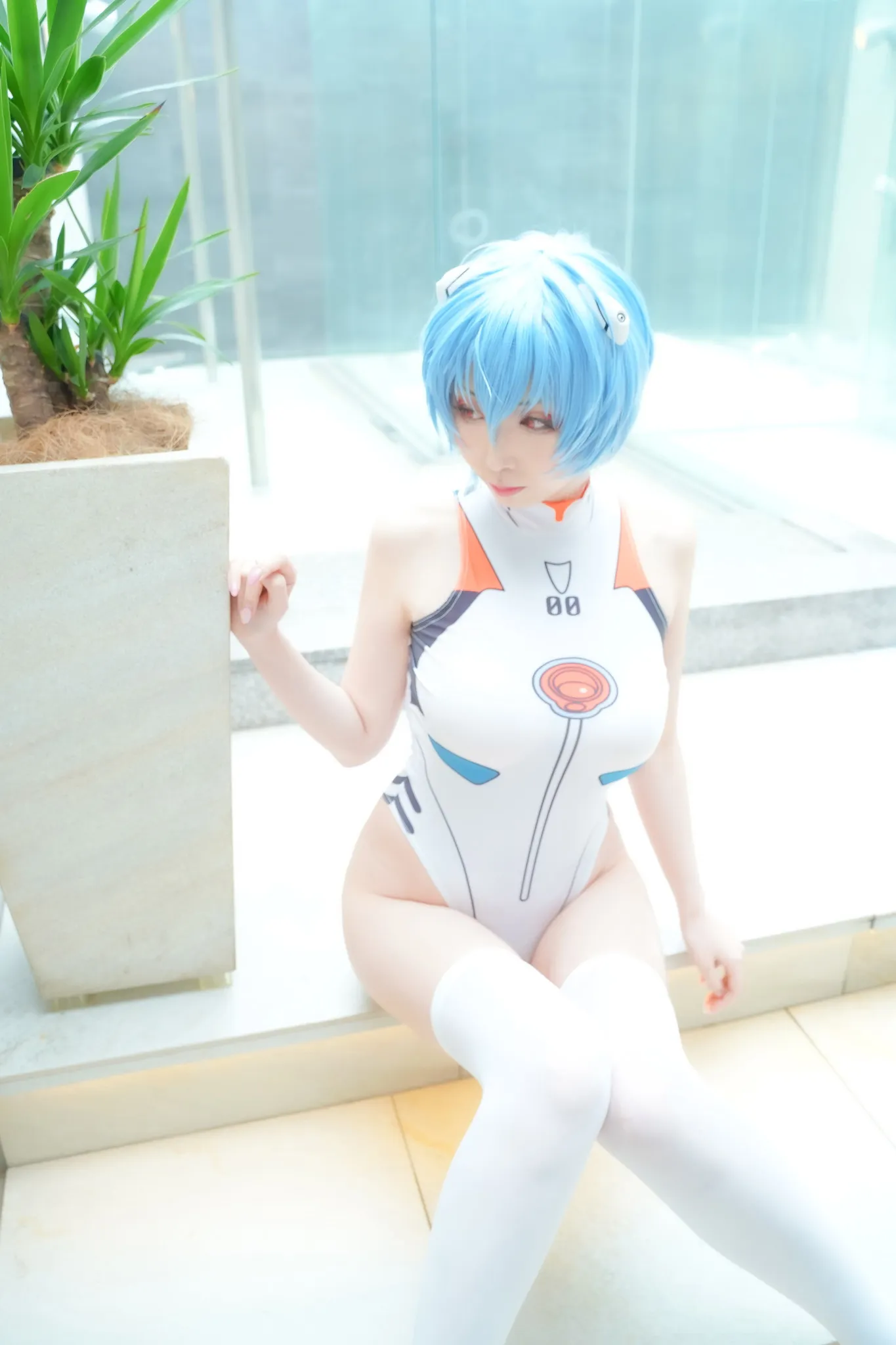 【桃色れく】【エヴァ綾波レイ(ハイレグ)】綾波レク