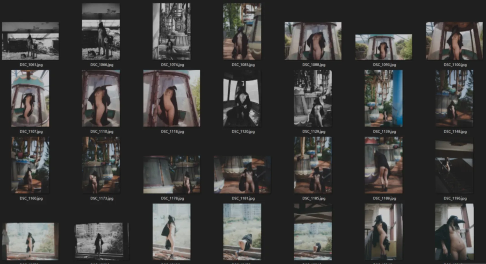 【ペストマスク痴女】★4K★YOUMU No.021 遊園地廃墟　68P