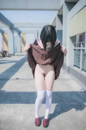 【JK】★4K★YOUMU No.026  屋上露出J◯風　54P