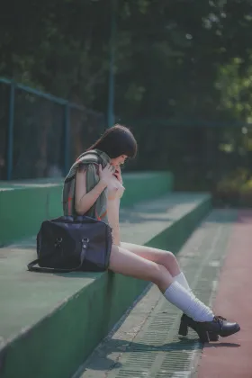 【JK】★4K★YOUMU No.045  大学キャンパス露出　57P