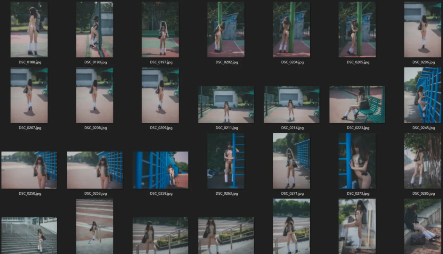 【JK】★4K★YOUMU No.045  大学キャンパス露出　57P