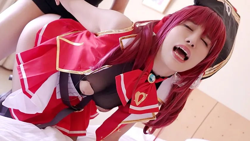 【ホロライブ宝鐘マリンコスプレAV】【多産DV被害者】【中出し】厳選美少女にコスプレさせてオレの子を孕ませる！【宝●マリン】