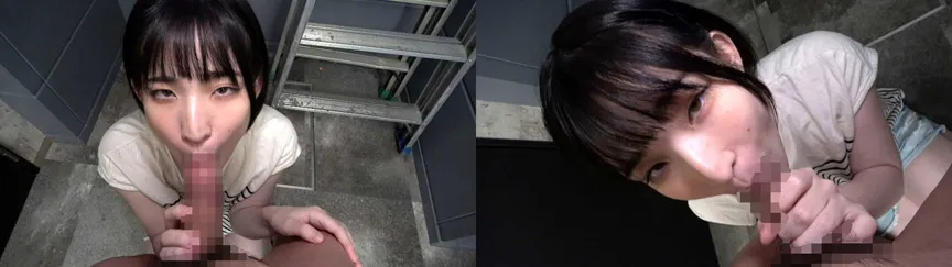 個撮）【おねだり顔射24】夢追う劇団女子【個性が光る！黒髪色白美人】愛らしい微笑みでねっとりご奉仕フェラ【大量ザーメン顔射】