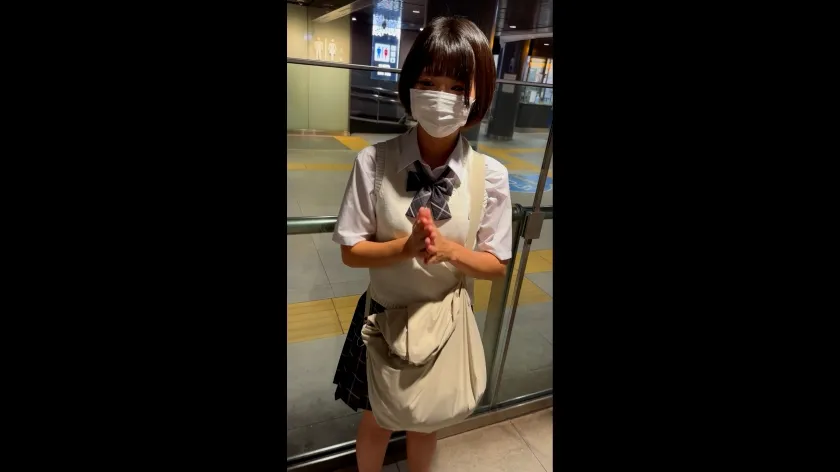 【初撮影】黒髪ショートの初々しさ溢れる天然素材！経験少ない彼女が想像超える激しいピストンに恥ずかしいイキ顔を晒しながら汗だくで種付けされる衝撃映像。