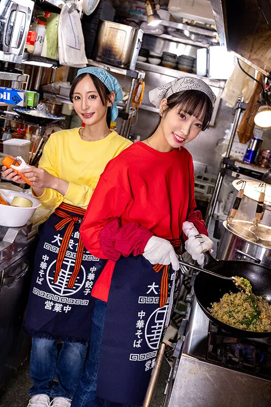 爆盛りギャル中華美人姉妹が腕を振るう行列がすごい街中華の日常とSEX！