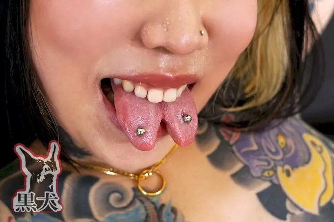 全身タトゥーの女たち イカつい見た目とは裏腹に超敏感でイキよがってアヘ顔絶頂！