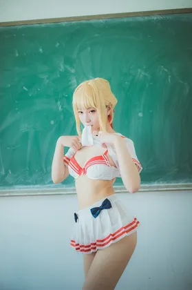 【FGOネロ(セーラー水着)】★4K★Coser-CongLuan　Vol. 04　ネロ・クラウディウス透明JD　21P