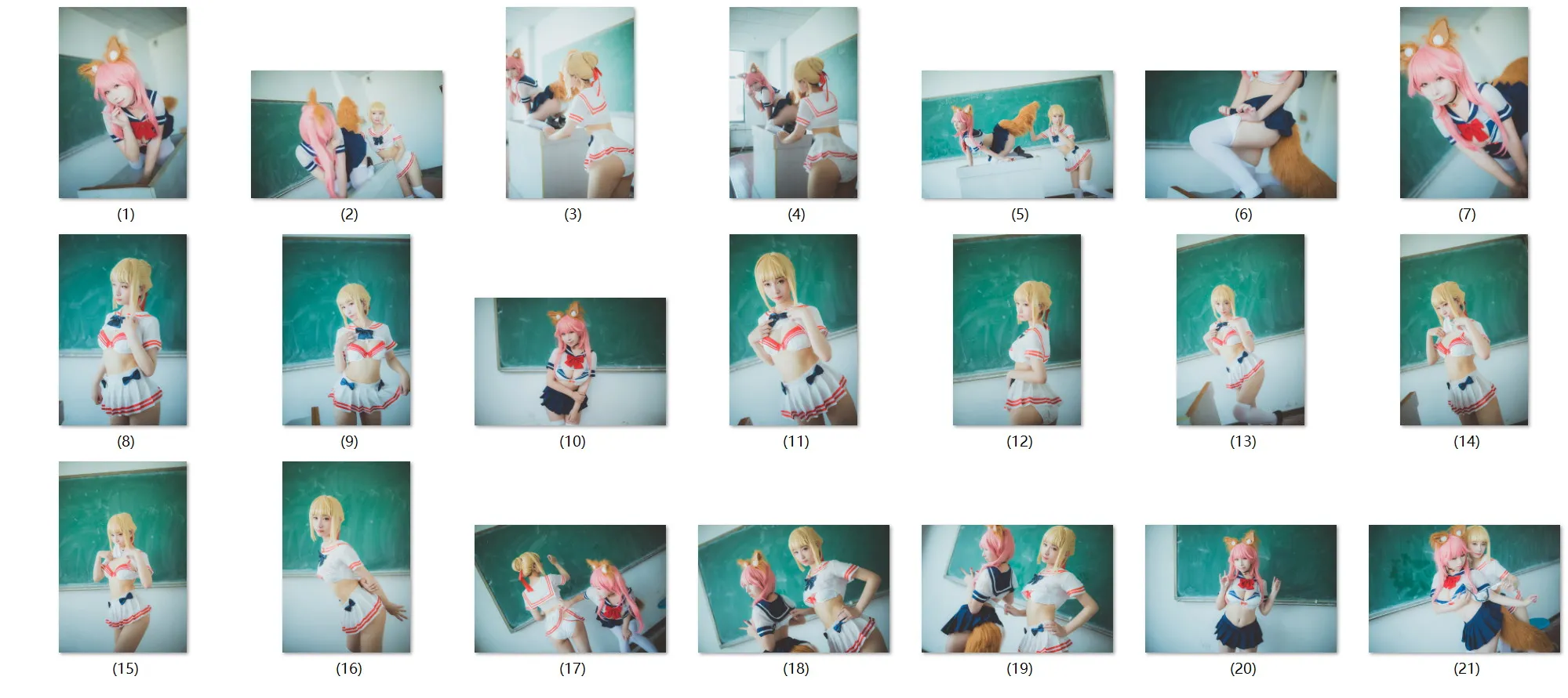 【FGOネロ(セーラー水着)】★4K★Coser-CongLuan　Vol. 04　ネロ・クラウディウス透明JD　21P