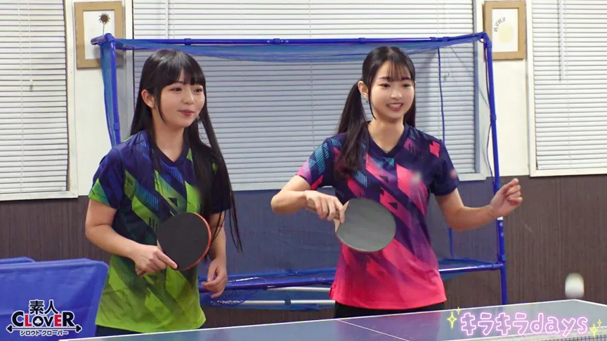 【流出映像】社会人卓球サークル男女8人大乱交。【みずき／こはる／つぼみ／りおん】～つぼみ＆りおん編～