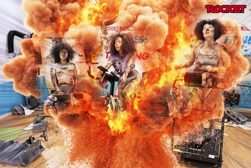 ROCKET17周年記念ユーザーリクエスト祭り 無様エロ再び！裸より恥ずかしい爆発黒焦げ女 雨宮凛 虹村ゆみ 若月もあ