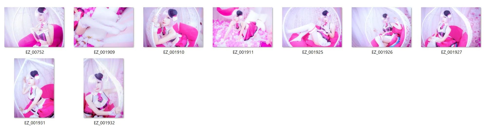 【FGOマシュ(ストリート・チョコメイド)同人AV】NO.012 ハンギングチェア　9P