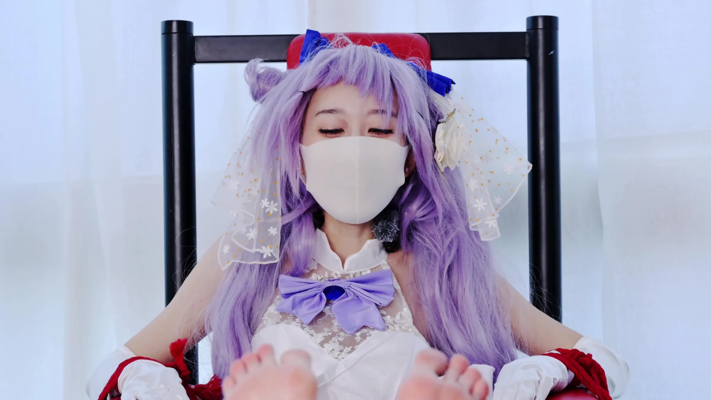 【原神刻晴(ウエディングドレス)同人AV】国民のアイドルと化した王女にくすぐりご奉仕