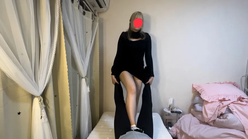 衣織さんの高速電気アンマでM墜ちさせられる… 1分声出すの我慢して？→10秒で声が出てしまう