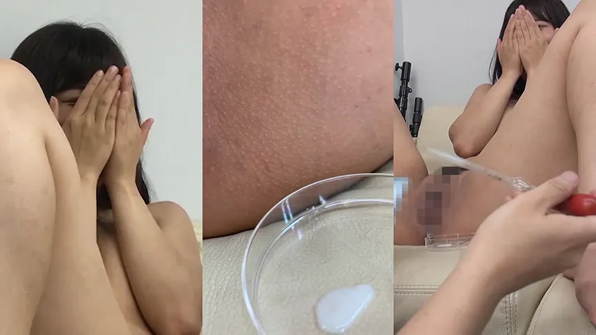 【個人撮影】元アイドルの従業員のおまんこから溢れ出る白いネバネバを採取したったw（愛液採取） かえで