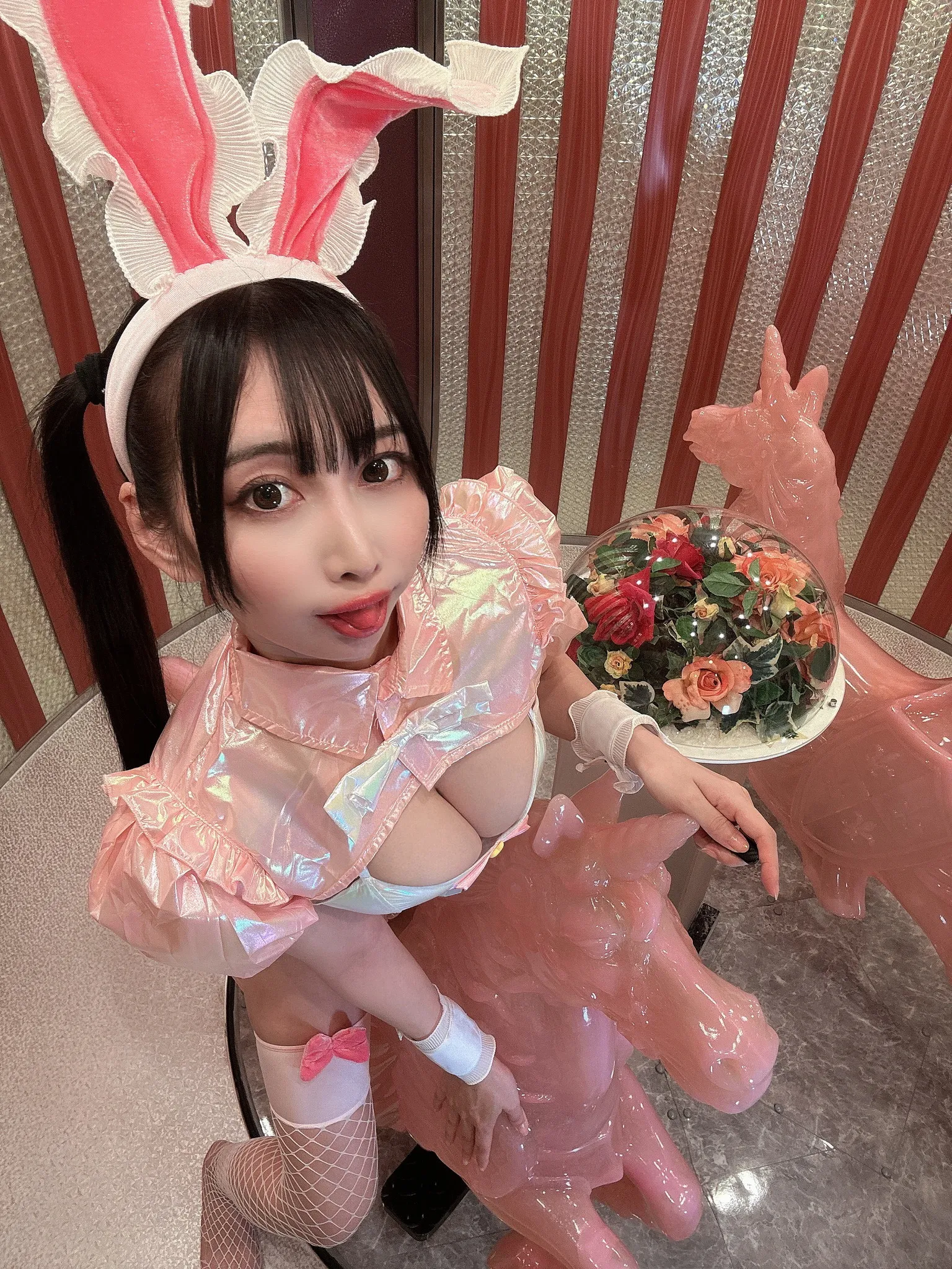 【みーや】【ピンクエナメルバニーガール】Bunny Bunny4