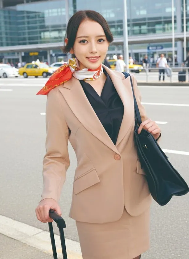 大手航空会社のキャビンアテンダントと童貞君が黒パンスト直穿き素股で超発情！？黒パンスト越しの童貞デカチン先っぽ3cm挿入！敏感なオマンコの入り口をグリグリされて奥まで挿れて欲しくなっちゃったCAさんが生ズボッ筆おろし//優しくも腰振るガニ股騎乗位で連続仰け反りイキ！！ かんなさん さつきさん