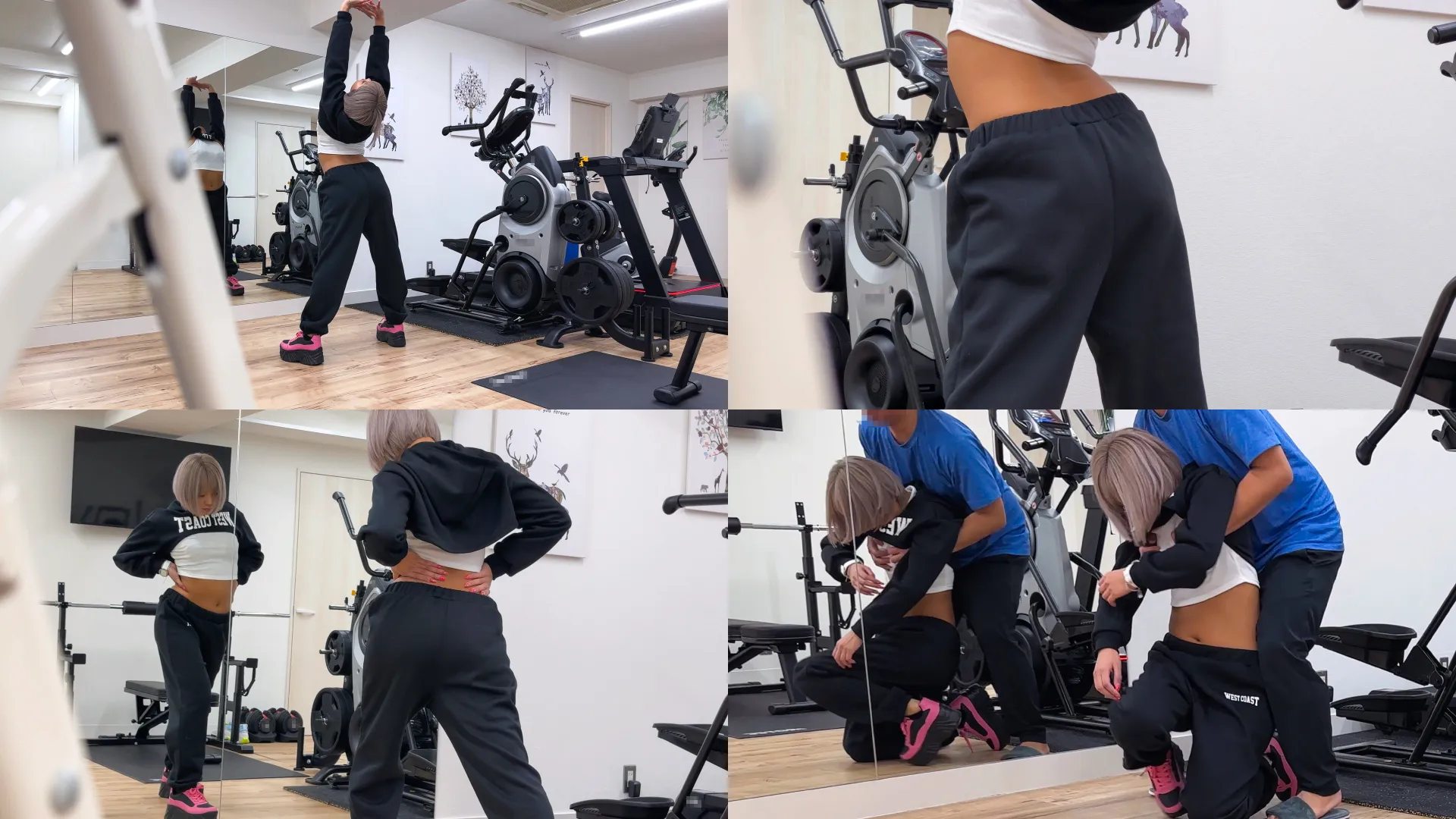 褐色のスタイル美/筋肉質黒ギャル　子宮陥落マーキング