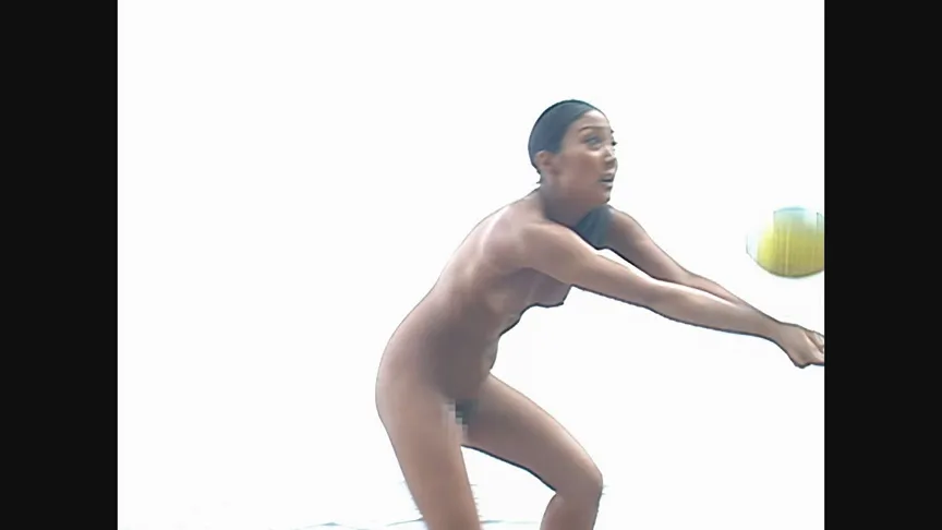 【 AI リマスター版 】身長182cm 高身長バレーボール選手 内田真由のビーチバレー