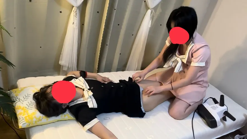 反撃のキキちゃん！電気アンマ仰け反り逝きするららちゃん